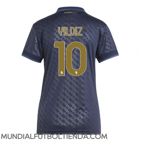 Camiseta Juventus Kenan Yildiz #10 Tercera Equipación Replica 2024-25 para mujer mangas cortas